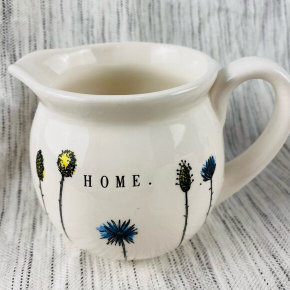 Rae Dunn Artisan Collection Magenta Ceramic‎ Home Floral Sugar, Creamer, Butter - Picture 4 of 8